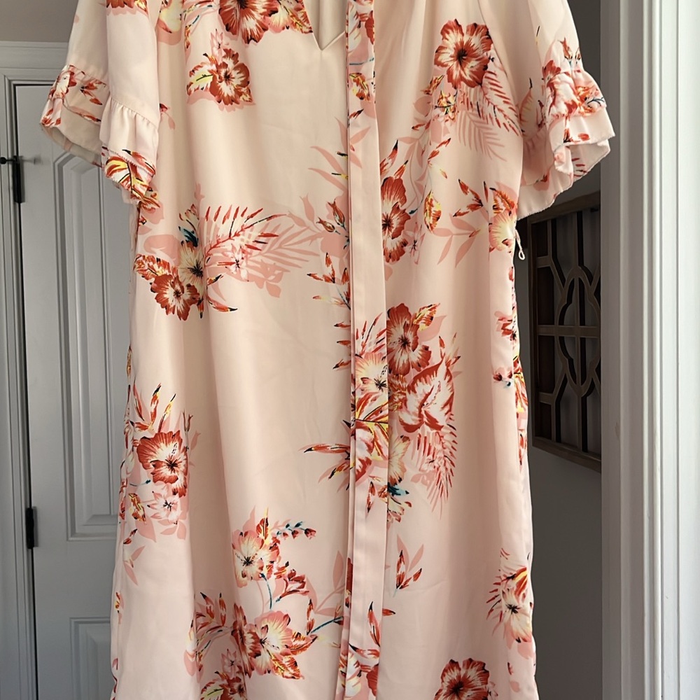 Floral Pink Women's Dress